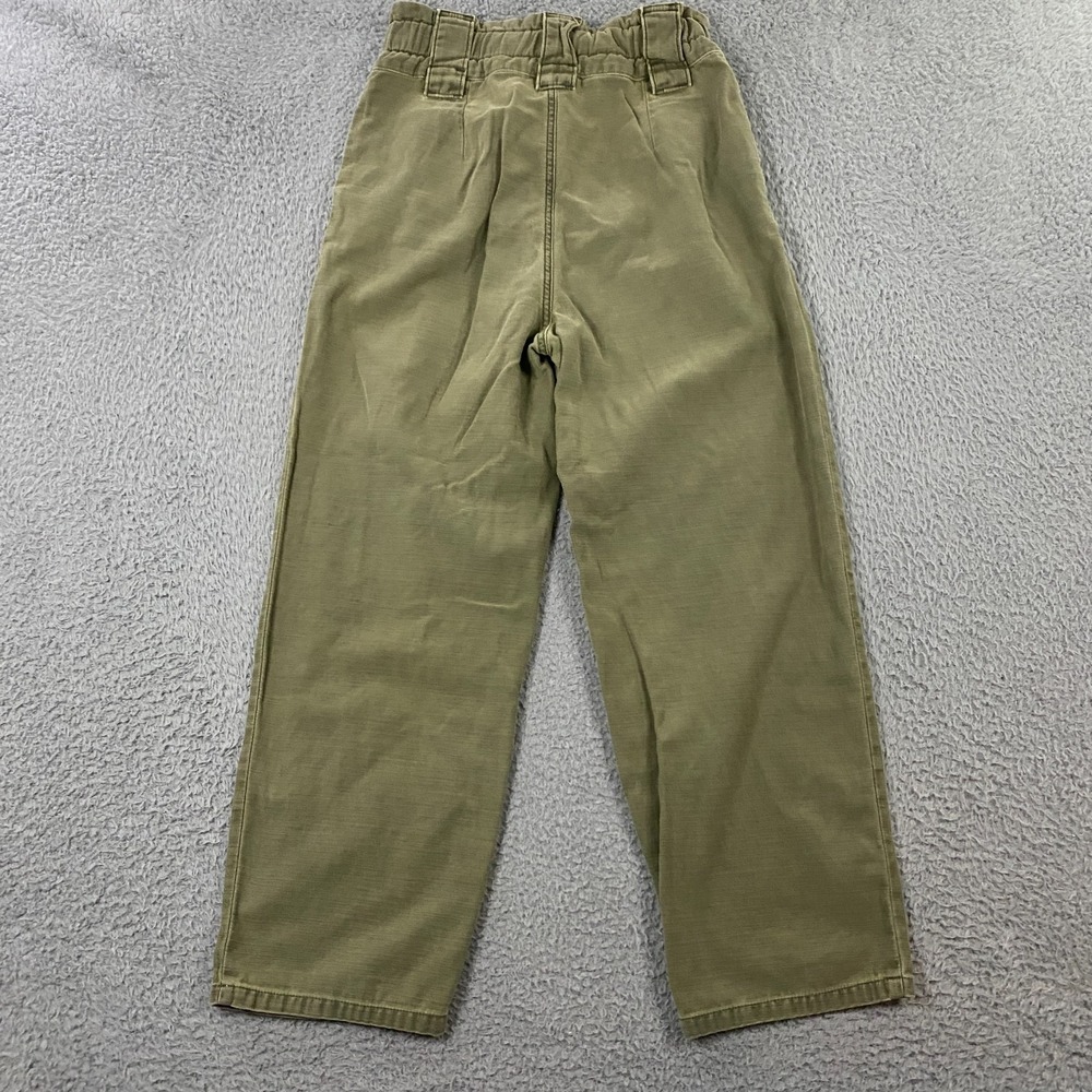 Free People One Way Pants Womens size 4 High Rise‎ Crop Paperbag Trouser Boho - Picture 5 of 9